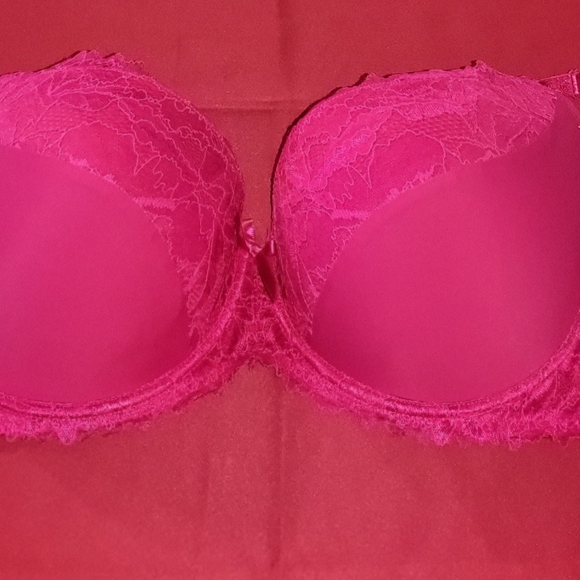 La Dearchuu Plus Size Hot Pink Bra - Size 46DD (NWOT) - Picture 1 of 4